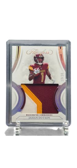 Panini Flawless Johan Dotson Rookie Jumbo Patch /20