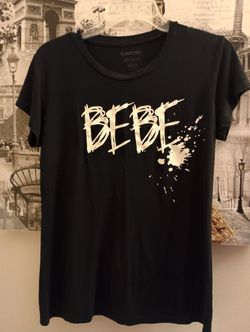 Ladies BeBe Black T-shirt.
