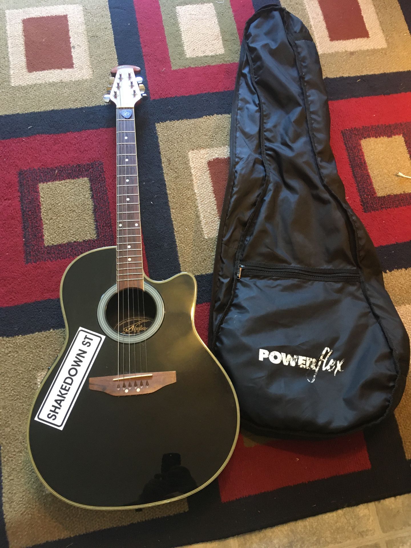 Ovation applause electric acoustic guitar