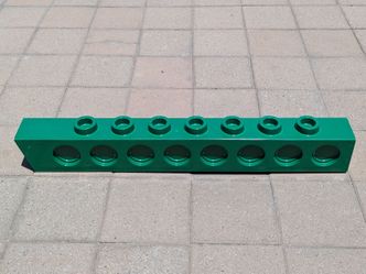 vintage LEGO store display - large green Technic brick