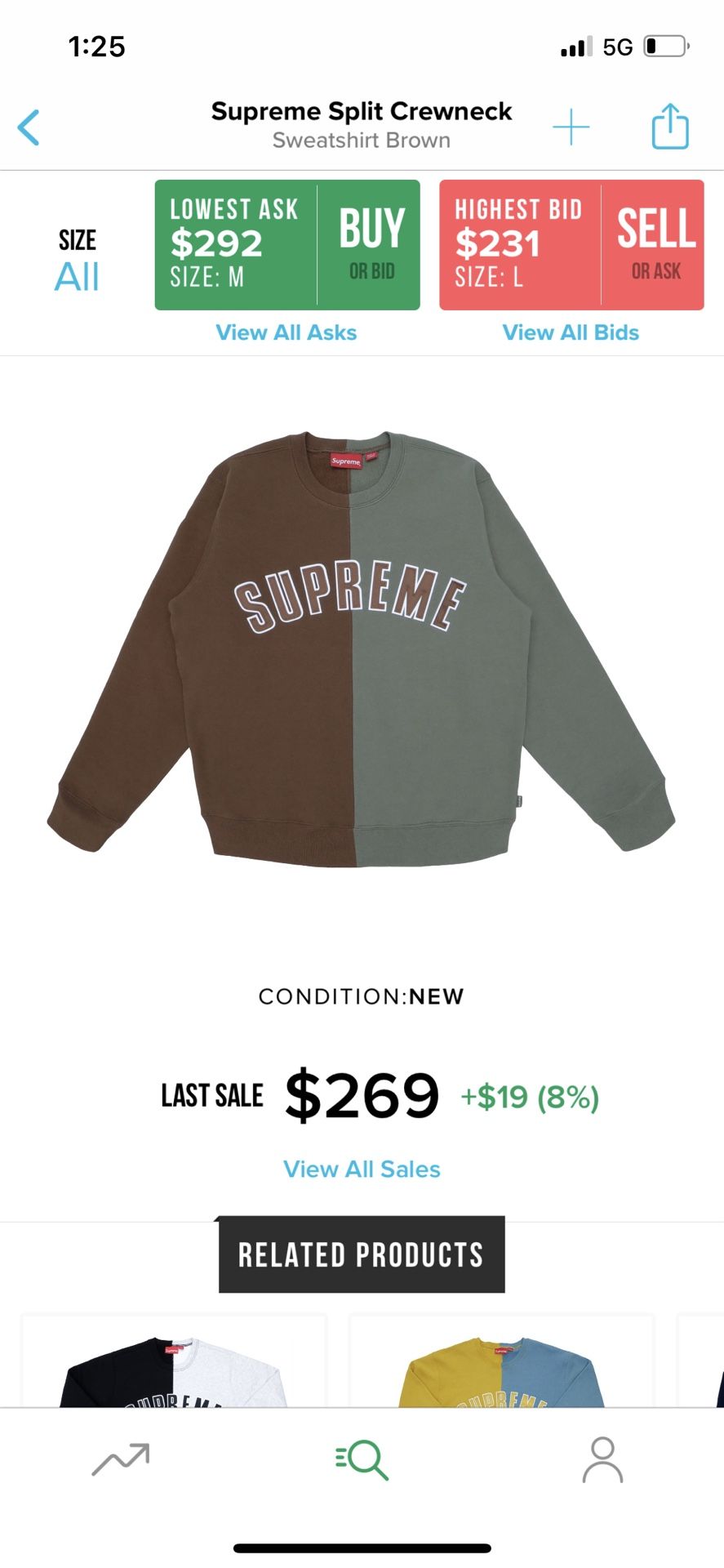Supreme Split Crewneck