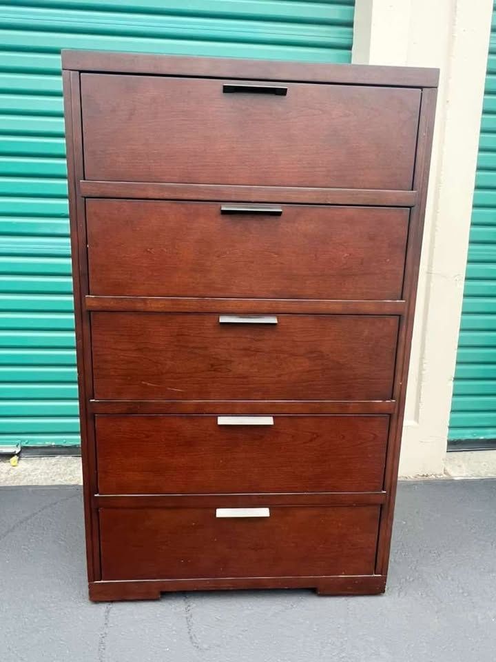 Crate & Barrel Asher 5-Drawer Chest for Sale