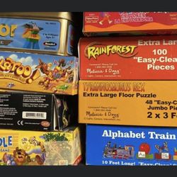 Puzzles And Games $9. Each. (No Lego Game)