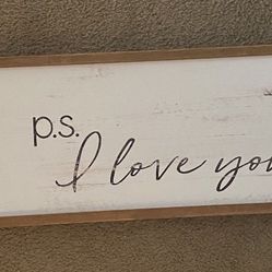 P.s. I Love You Wall Decor