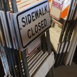 Folding Construction Signs