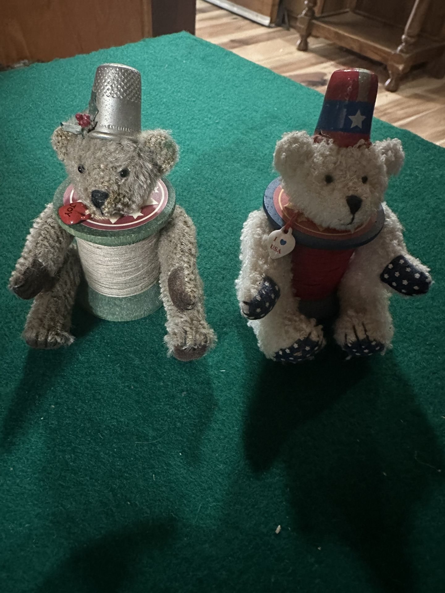 Hallmark thimble Bear Ornaments