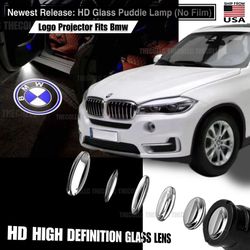 BMW Car Door Logo Lights Puddle Lamp Welcome Ghost Shadow Lights (Advanced HD GLASS LENS- NO Film)  