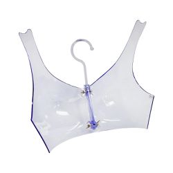 4 PC Clear Plastic Hanging Bra Form Bikini Lingerie Hanger Display