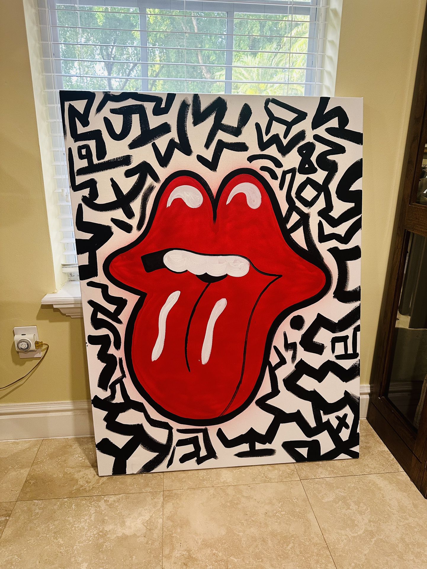 Rolling Stones Custom Painting 
