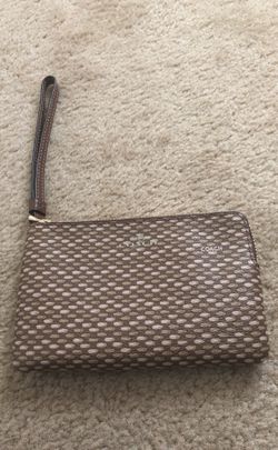 Brand new coach brown wristlet