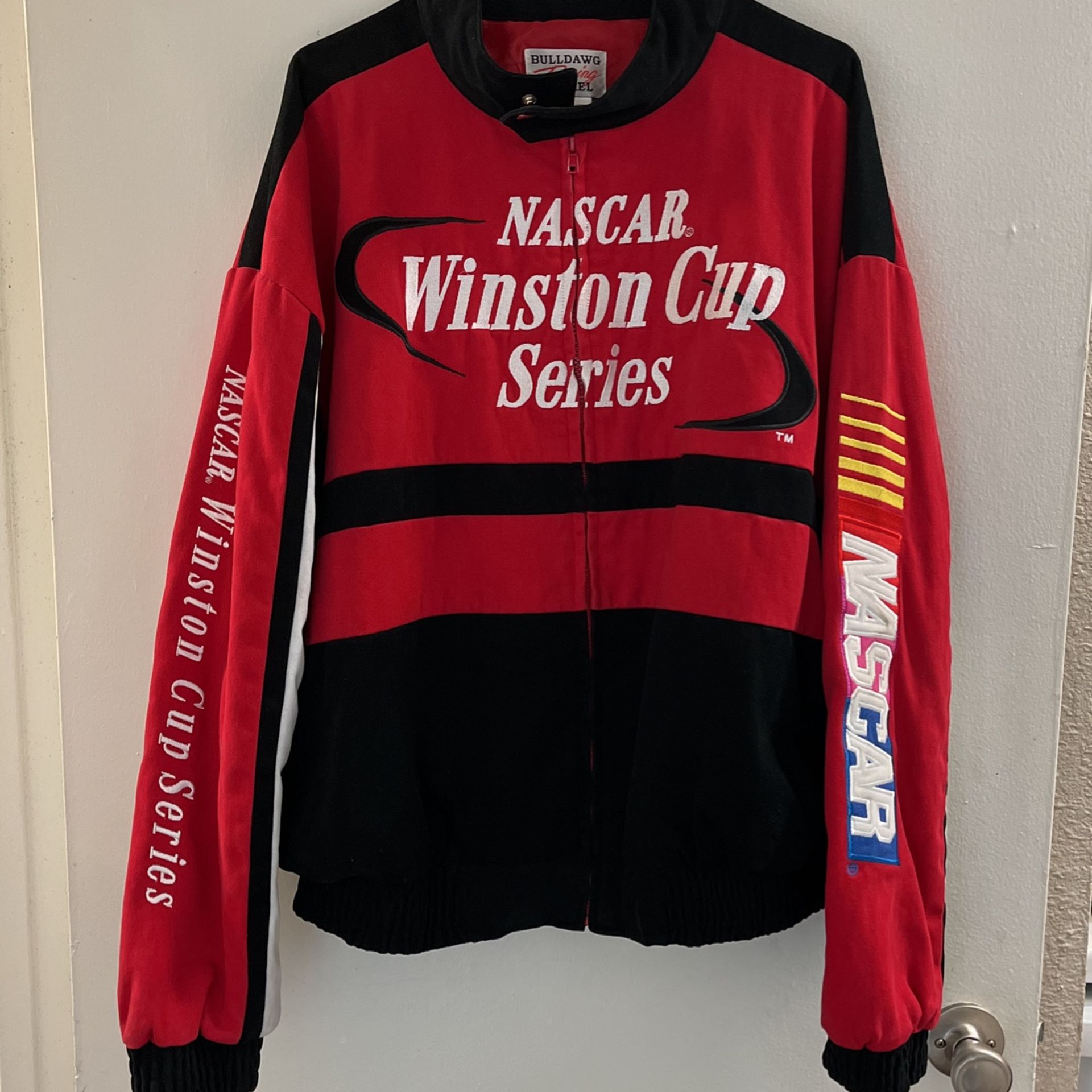 Red Nascar Bomber Jacket