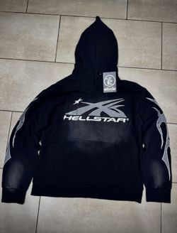 Hellstar Logo Hoodie – Black/Grey (Men’s)