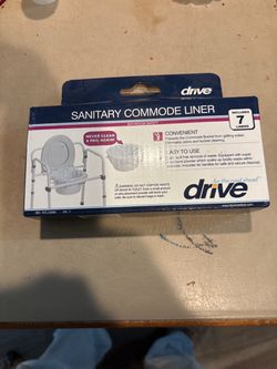 Commode liners and walker