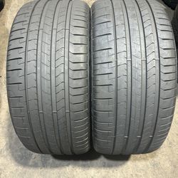 SET OF 2 USED TIRES PIRELLI PZERO NFO ELECT…265/35/21