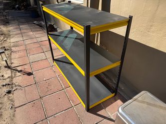 Three Tiered Metal Storage Shelf