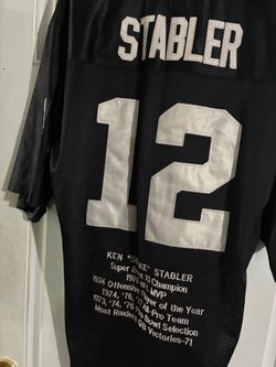 Ken 'Snake' Stabler #12 Raiders Legacy Jersey