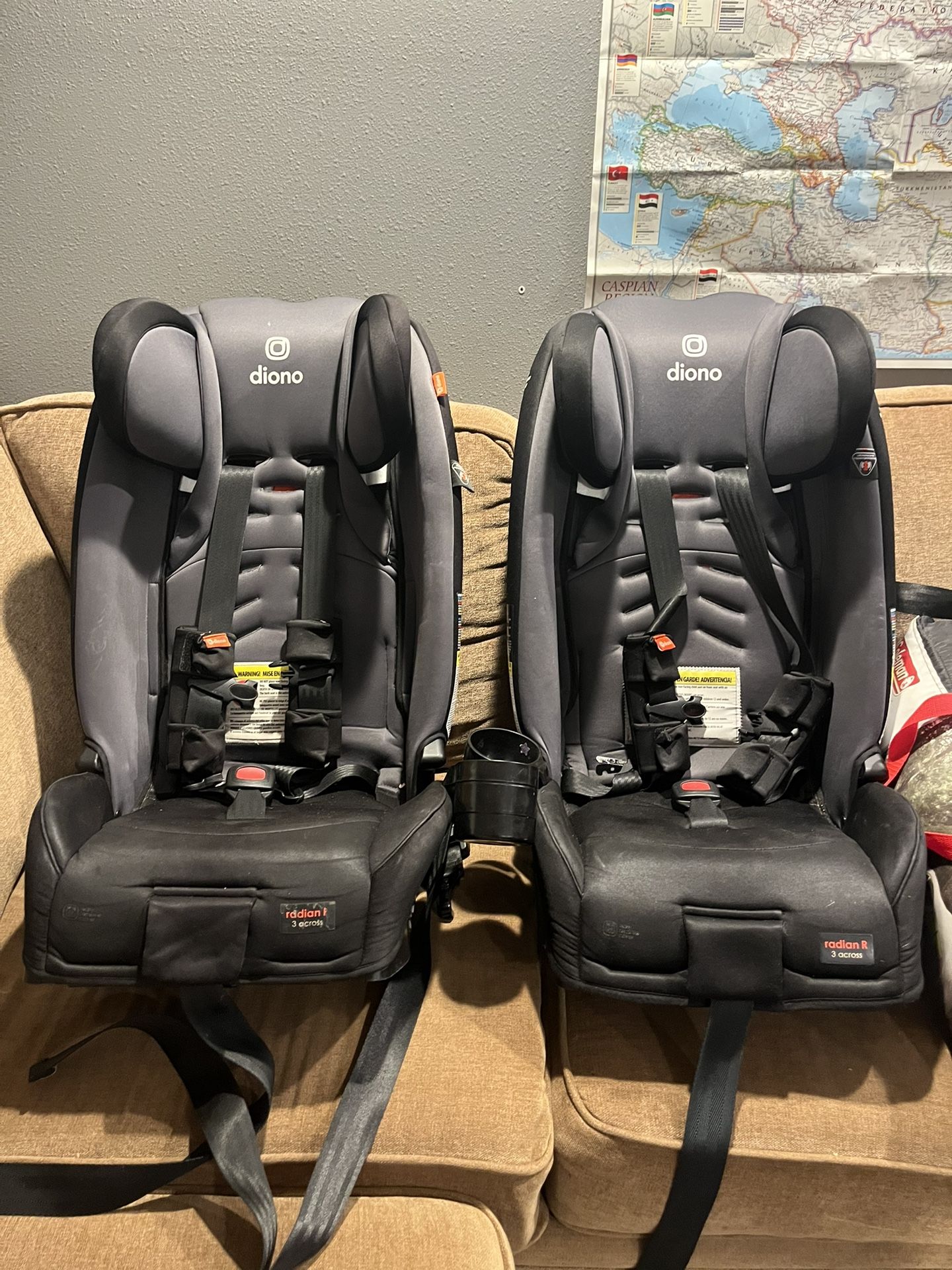 Two Diono Radian Car Seats