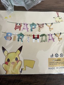 Pokémon Birthday Decor 