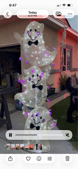Outdoor Halloween Ghost Decor