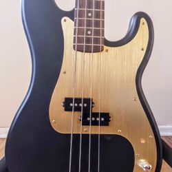 Squier P bass, with thinner J neck