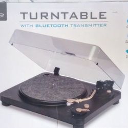 Turntable With Bluetooth Transmitter, Auto Lift & Return. I Live Brand