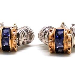 Ladies Alwand Vahan Amethyst/Sterling Silver Earrings