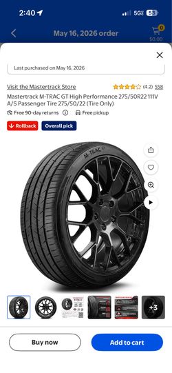 New tires 275/50/22