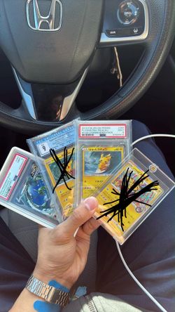 Pokemon psa slabs and near mint singles