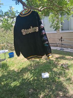 Vintage nfl  Pittsburgh steelers satin bomber jacket size 3XL