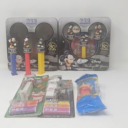 Disney Mickey Mouse 80 Years PEZ Tin Collection Set Vintage Blister Packs Lot