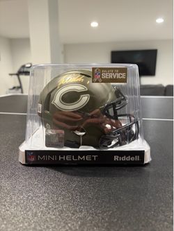 Justin Fields Autographed Mini Helmet