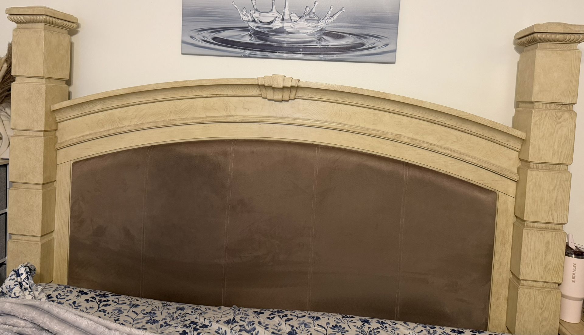 King Size Bed frame (headboard, Footboard, Rails)