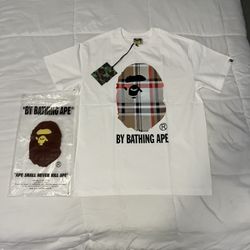 White Bape Tee Brand New Size Medium