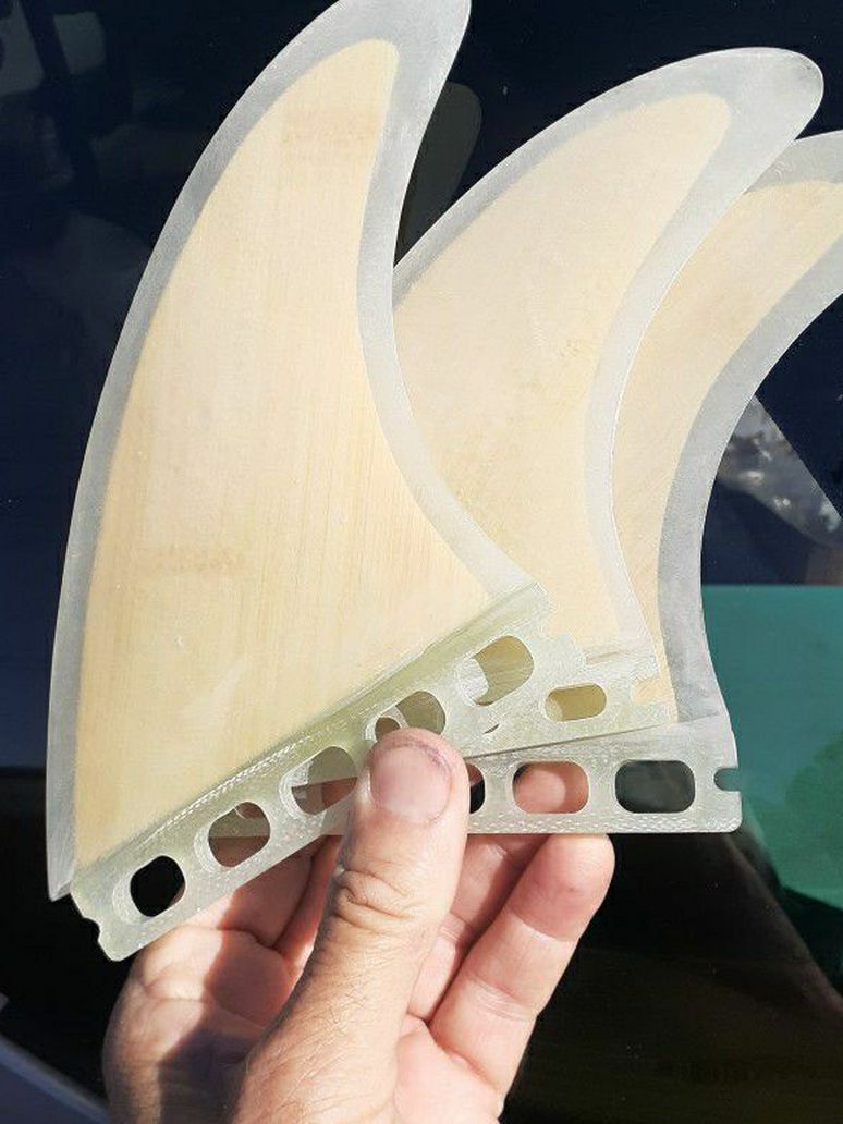 FUTURE AND FCS1 BAMBOO INLAY SURFBOARD FINS $40