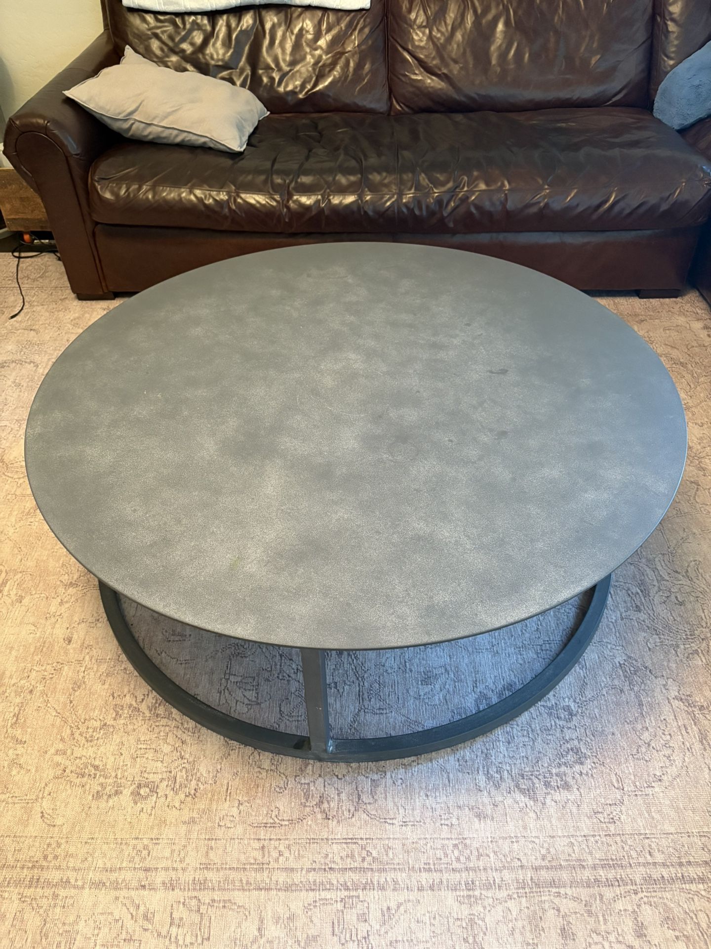 Restoration Hardware Mercer Round Coffee Table
