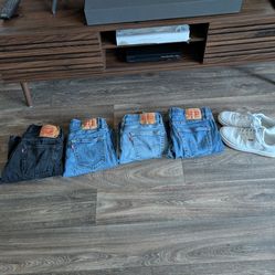 Men's Levis and Levis White Shoes