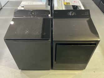 LG 5.5 cu. ft. Washer w/Deep Fill & Al Sensing; 7.3 cu. ft. Electric Dryer w/EasyLoad Door & Al Sensing