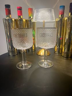Au Vodka Crystal Cocktail glasses