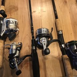 Fishing rod, Reels  4   Will Sell Separate 