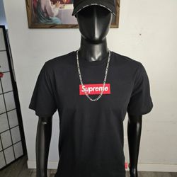 T-Shirt Supreme Black And White 
