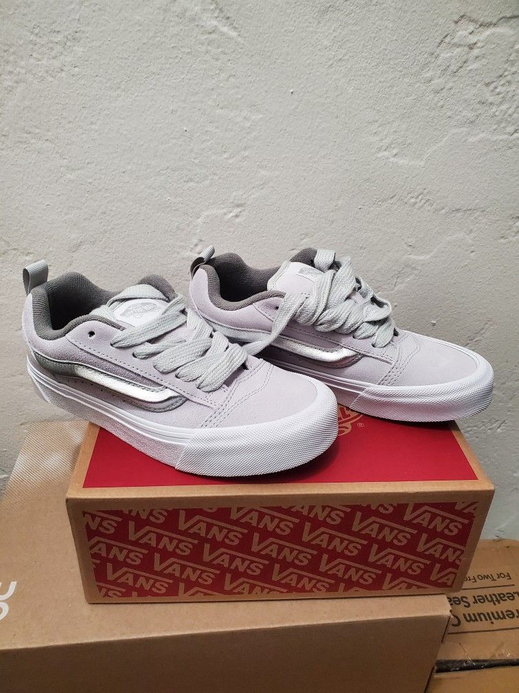 Vans Knu Skool Metallic Silver Size M4.5 W6.0