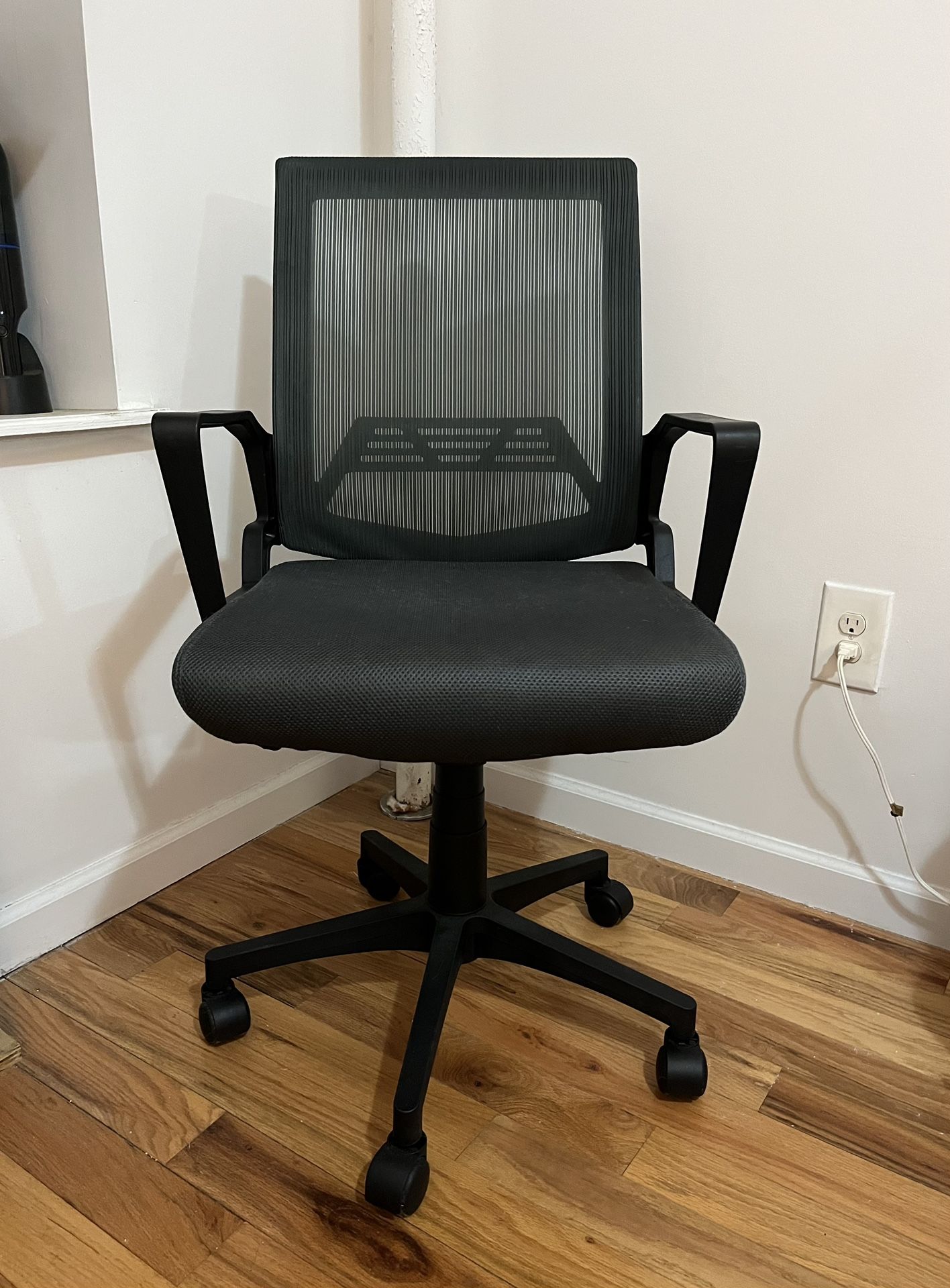 Adjustable Mid-Back Office Chair with Wheels