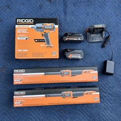 RIDGID 18v Tools/Batteries & Charger 