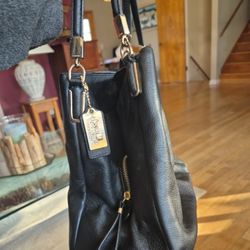 Coach Pebbled Leather Madison Pheobe  Shoulder Bag