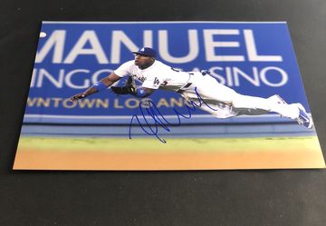 Yasiel Puig signed 11x14 Photo