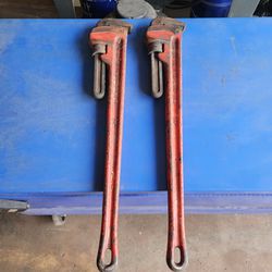 36" Ridged Cast Iron Pipe Wrenches