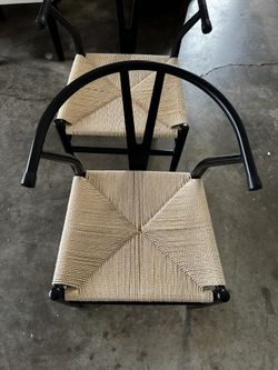 wishbone metal chairs