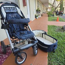 Baby Stroller +bassinet 