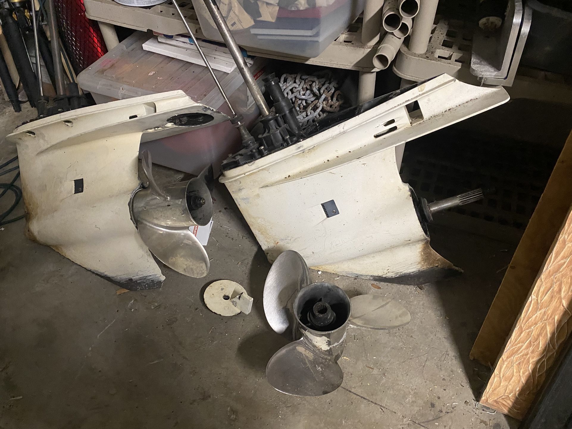 2013 Evinrude Lower Units.