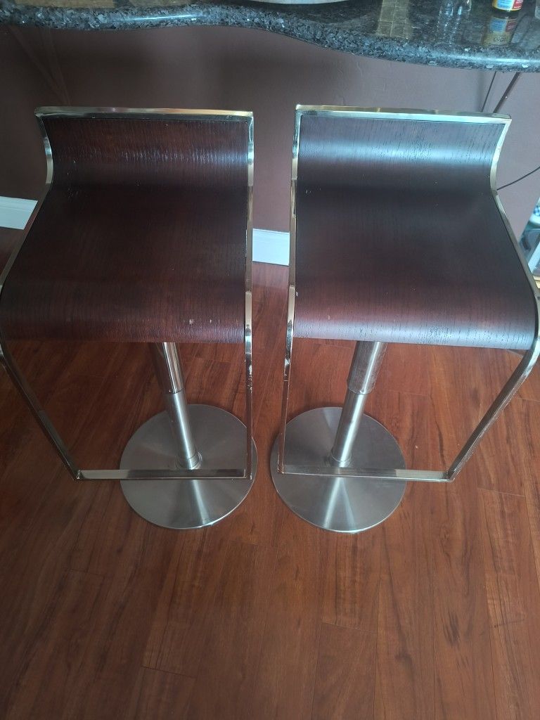 Bar Stools Solid Wood And Metal Frame